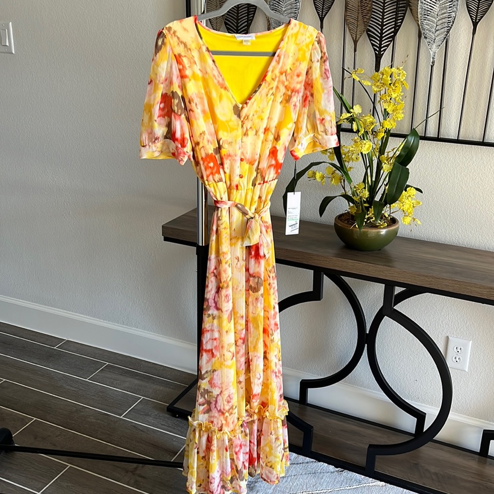Calvin Klein Lined Maxi Summer Dress